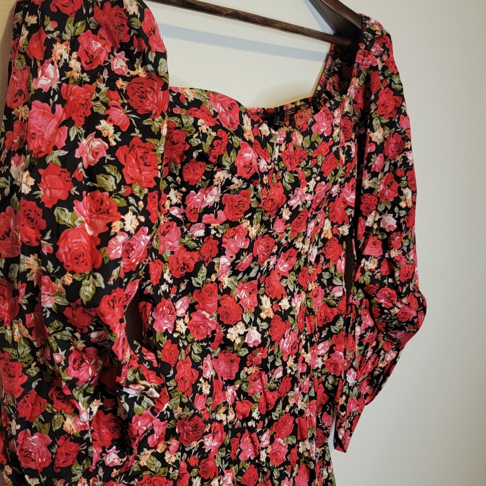 Boohoo Petite Corset Style Puff Sleeve Mini Dress Size 2 - Picture 6 of 11
